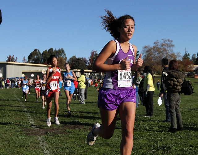 NCS XC D2 Girls-035.JPG - 2009 North Coast Section Cross Country Championships, Hayward High School, Hayward, California